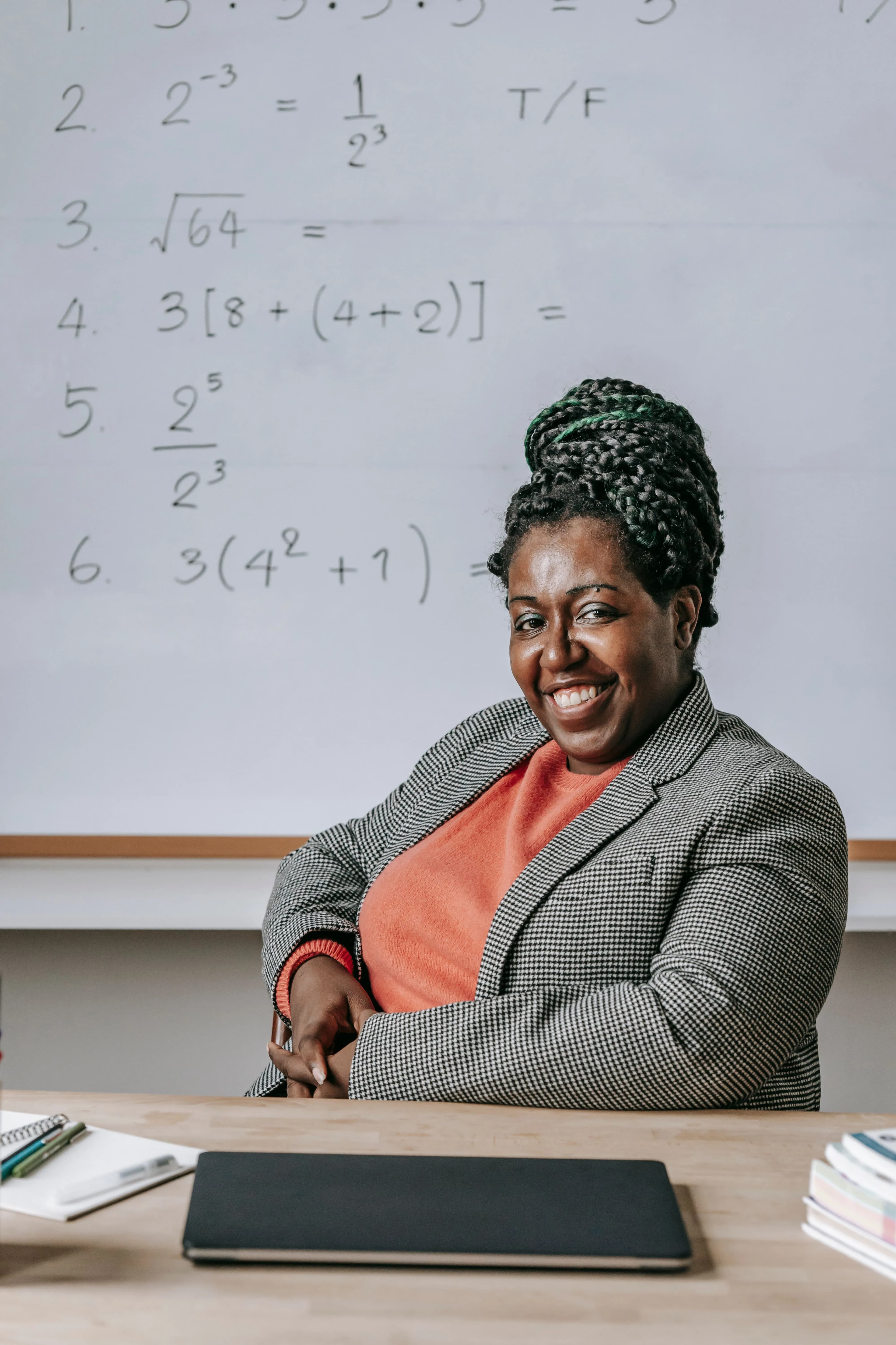 A happy teacher
